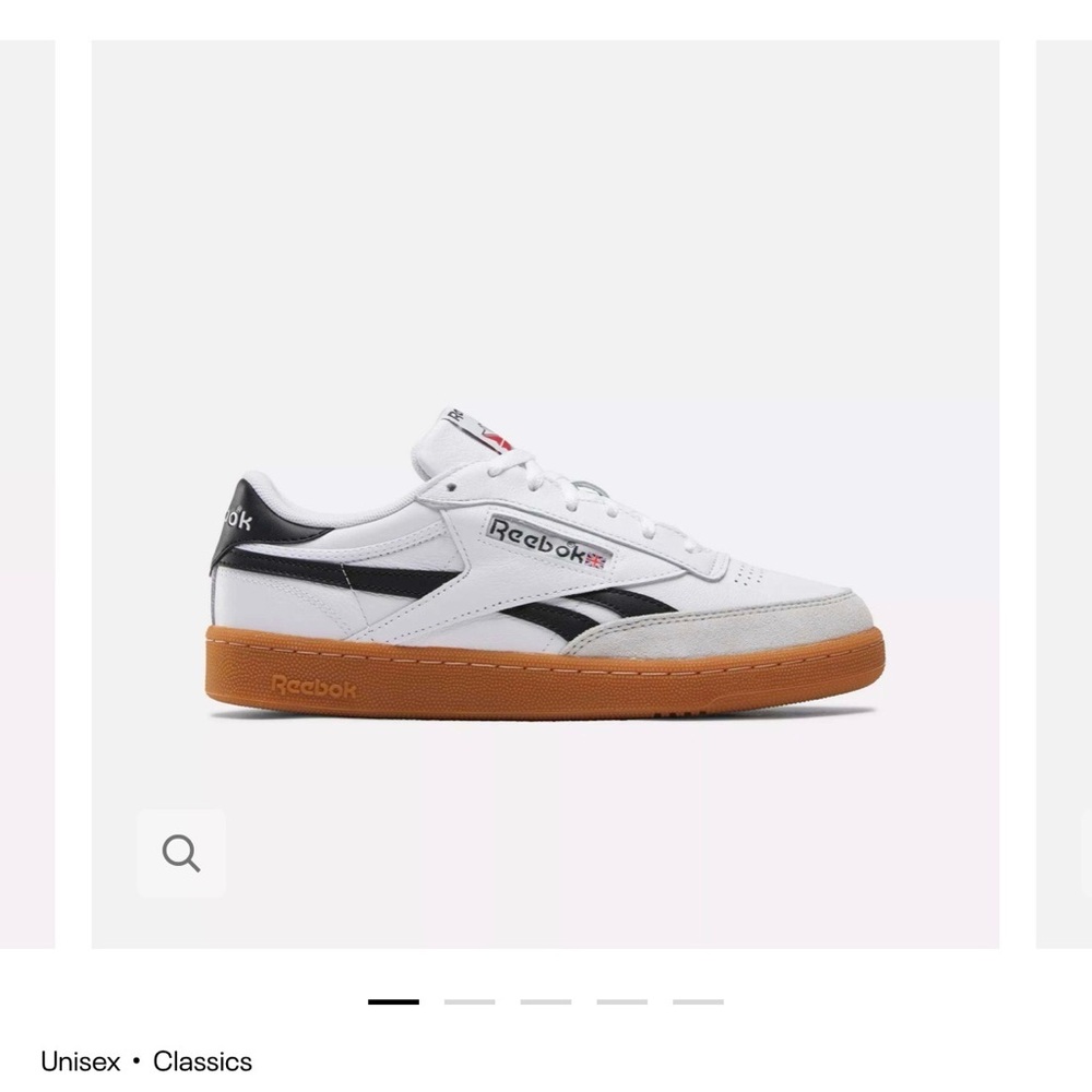 Reebok Club C Revenge Vintage Tennis Shoes - White and Black